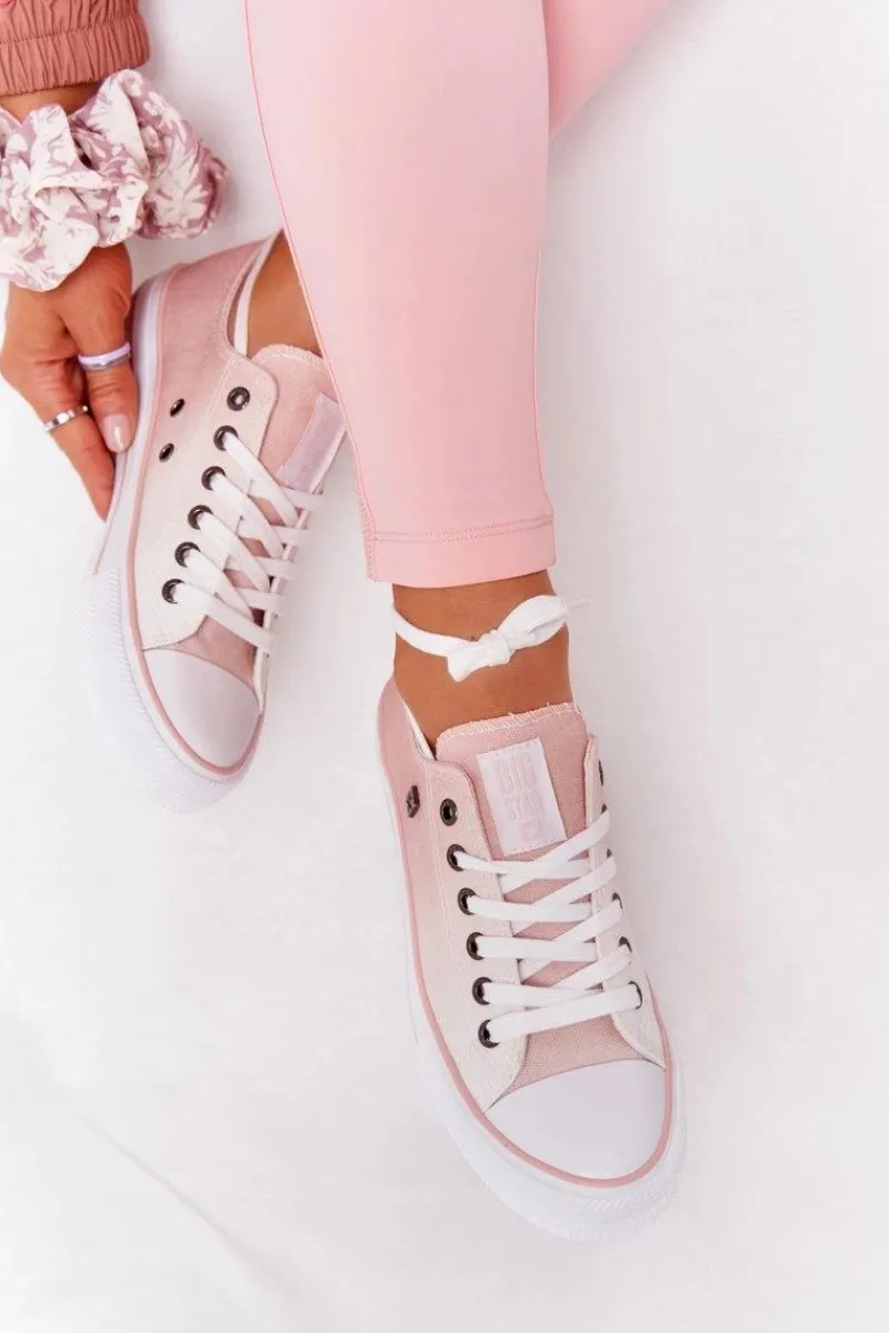 Damskie Trampki BIG STAR HH274127 Ombre Różowe Damskie Trampki Damskie Big Star|Trampki Damskie Niskie