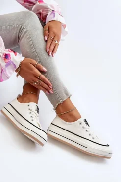 Best Damskie Trampki Big Star NN274205 Białe Damskie Trampki Damskie Big Star|Big Star