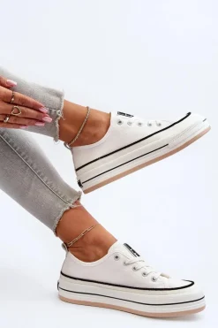 Best Damskie Trampki Big Star NN274205 Białe Damskie Trampki Damskie Big Star|Big Star