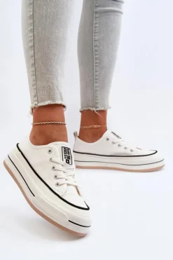 Best Damskie Trampki Big Star NN274205 Białe Damskie Trampki Damskie Big Star|Big Star