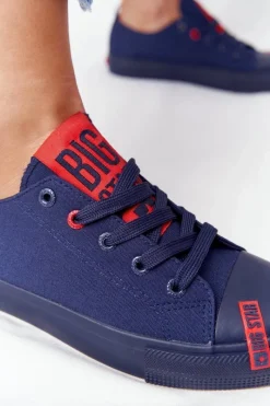 New Damskie Trampki BIG STAR HH274676 Granatowe Damskie Trampki Damskie Big Star|Trampki Damskie Niskie