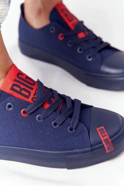 New Damskie Trampki BIG STAR HH274676 Granatowe Damskie Trampki Damskie Big Star|Trampki Damskie Niskie