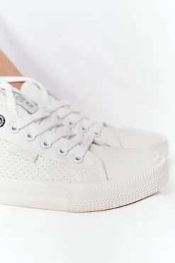 Outlet Big Star Shoes Damskie Trampki BIG STAR HH274017 Białe