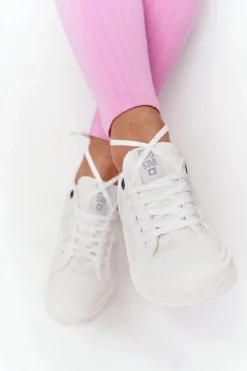 Outlet Big Star Shoes Damskie Trampki BIG STAR HH274017 Białe