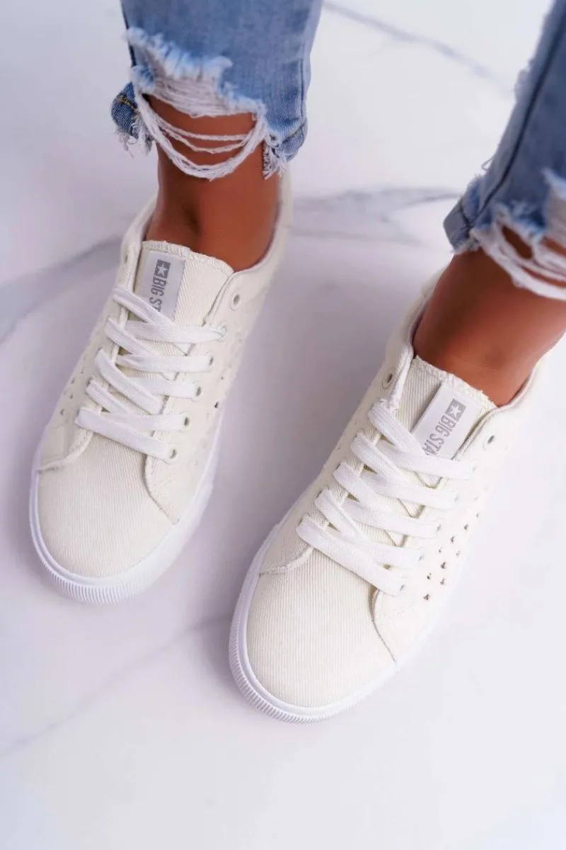 Trampki Damskie Big Star|Big Star>Big Star Shoes Damskie Trampki Big Star Żółte DD274048