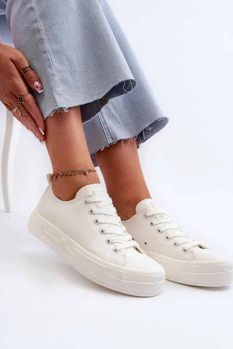 Trampki Damskie Big Star|Trampki Damskie Niskie>Big Star Shoes Damskie Trampki Big Star NN274853 Białe