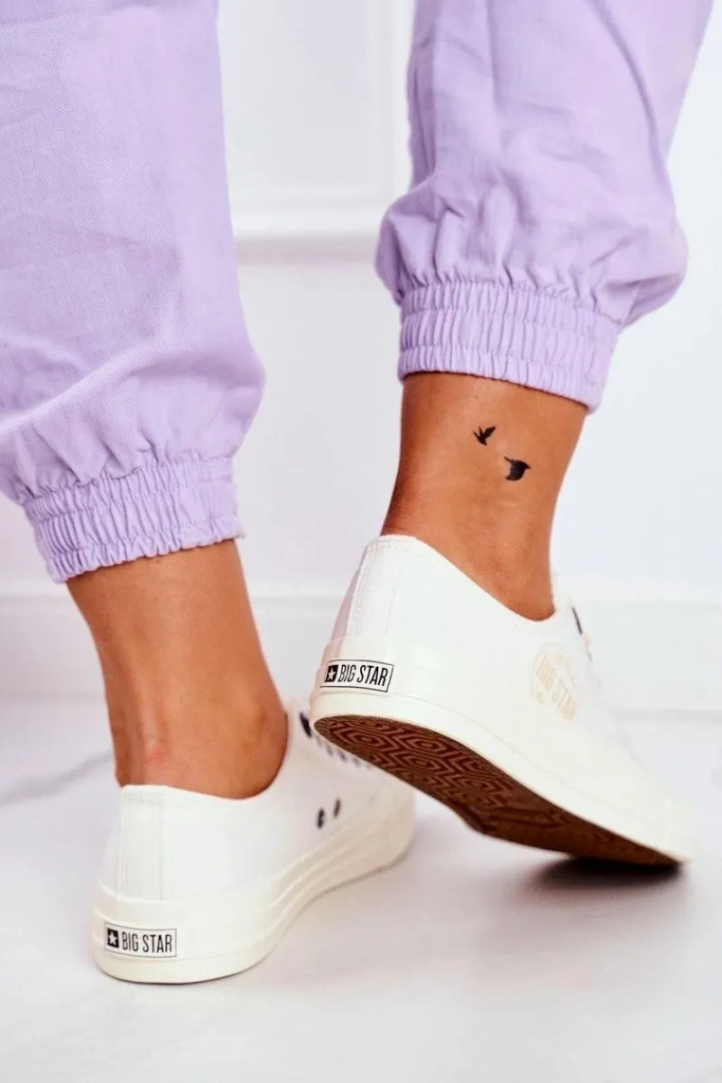 Trampki Damskie Big Star|Trampki Damskie Niskie>Big Star Shoes Damskie Trampki Big Star Białe FF274124