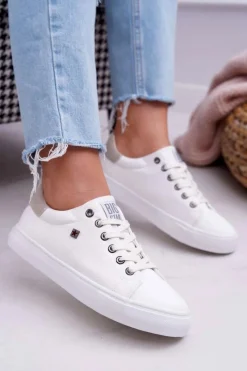Trampki Damskie Big Star|Trampki Damskie Niskie>Big Star Shoes Damskie Trampki Big Star Białe BB274033