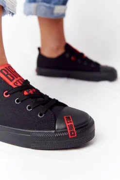 Damskie Trampki BIG STAR HH274678 Czarne Damskie Trampki Damskie Big Star|Trampki Damskie Niskie