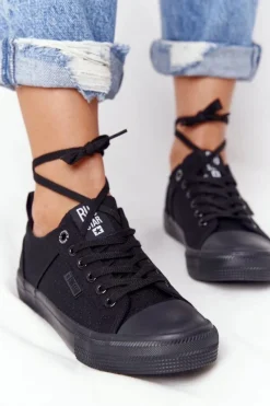 Trampki Damskie Big Star|Trampki Damskie Niskie>Big Star Shoes Damskie Trampki BIG STAR HH274018 Czarne