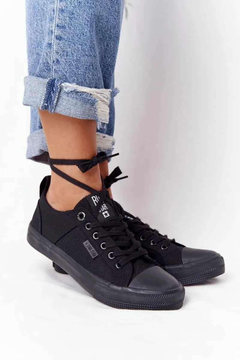 Trampki Damskie Big Star|Trampki Damskie Niskie>Big Star Shoes Damskie Trampki BIG STAR HH274018 Czarne