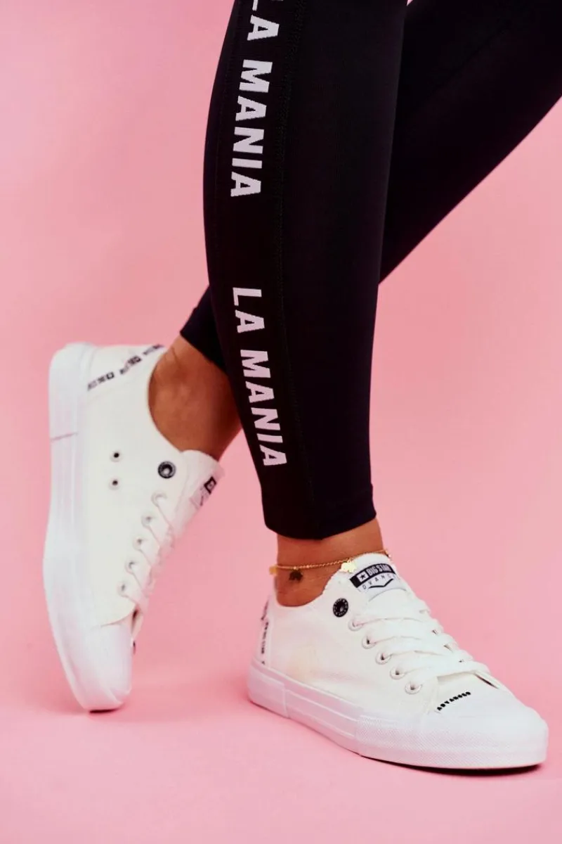 Trampki Damskie Big Star|Trampki Damskie Niskie>Big Star Shoes Damskie Trampki Big Star Białe DD274206