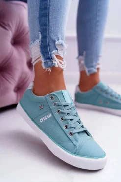 Trampki Damskie Big Star|Big Star>Big Star Shoes Damskie Trampki Big Star Miętowe DD274351