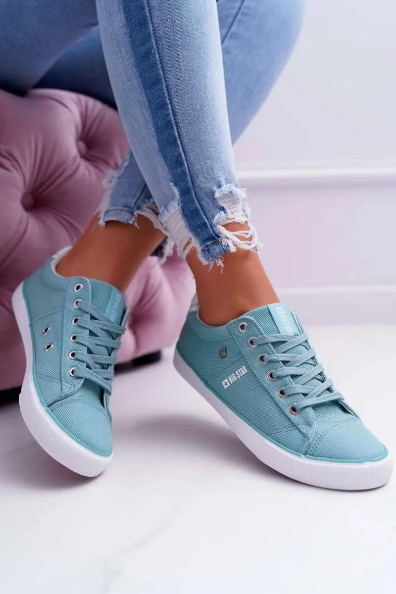 Trampki Damskie Big Star|Big Star>Big Star Shoes Damskie Trampki Big Star Miętowe DD274351