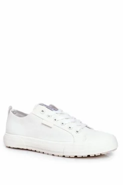 Discount Big Star Shoes Damskie Trampki Big Star Białe FF274A081