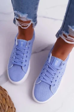 Best Damskie Trampki Big Star Niebieskie DD274047 Damskie Trampki Damskie Big Star|Big Star