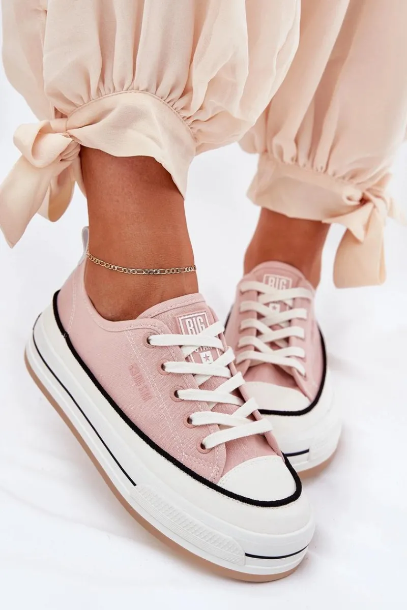 Trampki Damskie Big Star|Big Star>Big Star Shoes Damskie Trampki Big Star NN274207 Różowe Różowy