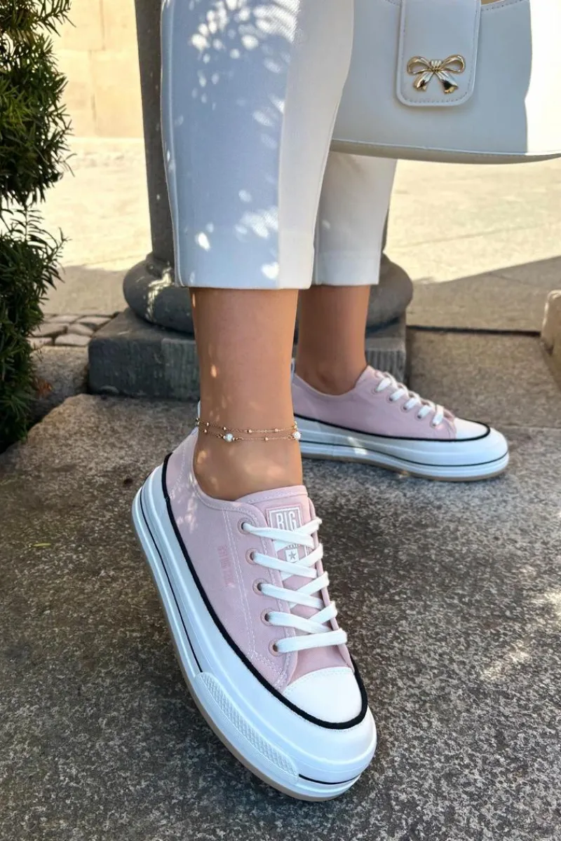 Trampki Damskie Big Star|Big Star>Big Star Shoes Damskie Trampki Big Star NN274207 Różowe Różowy