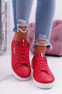 Damskie Trampki Big Star Czerwone DD274220 Damskie Trampki Damskie Big Star|Big Star