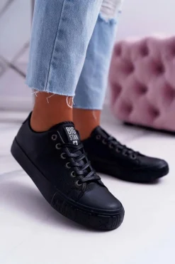 Trampki Damskie Big Star|Trampki Damskie Niskie>Big Star Shoes Damskie Trampki Big Star Czarne EE274247