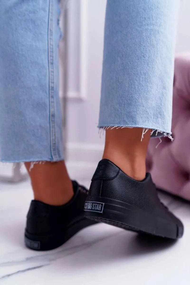 Trampki Damskie Big Star|Trampki Damskie Niskie>Big Star Shoes Damskie Trampki Big Star Czarne EE274247