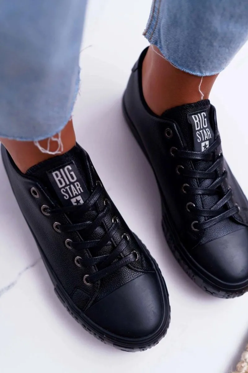 Trampki Damskie Big Star|Trampki Damskie Niskie>Big Star Shoes Damskie Trampki Big Star Czarne EE274247