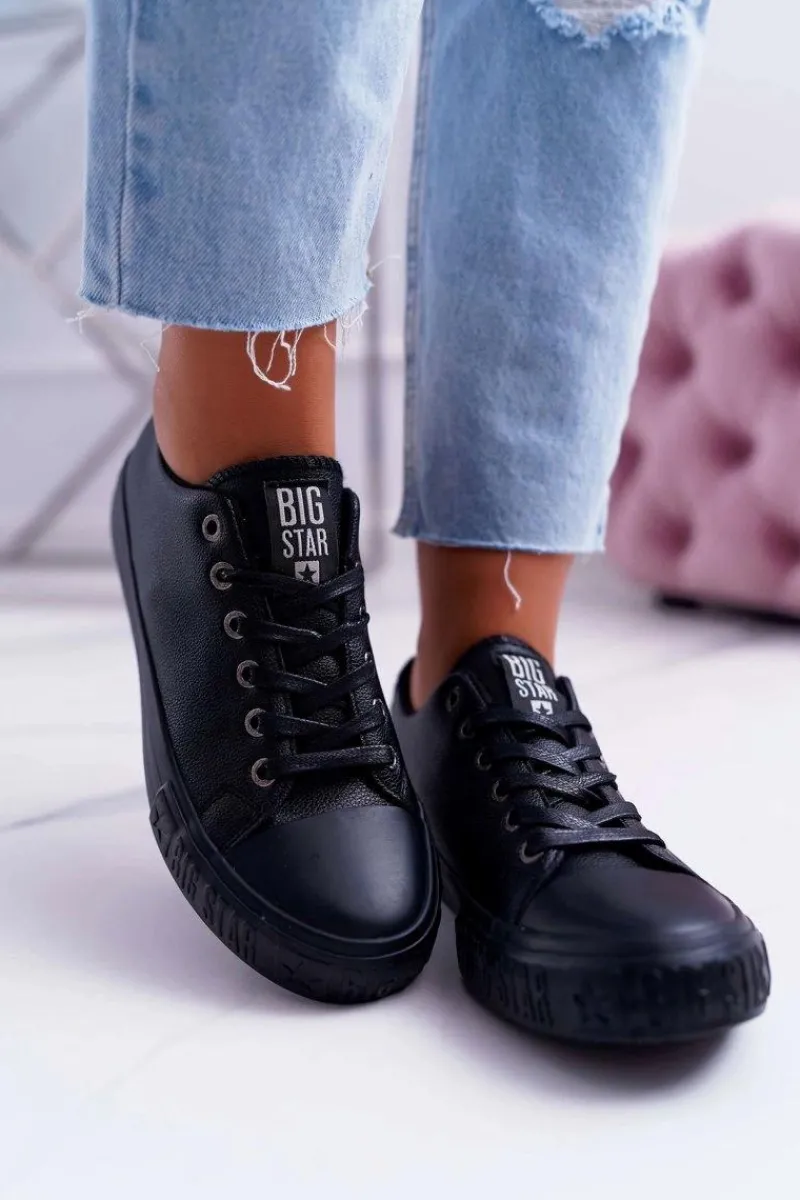 Trampki Damskie Big Star|Trampki Damskie Niskie>Big Star Shoes Damskie Trampki Big Star Czarne EE274247