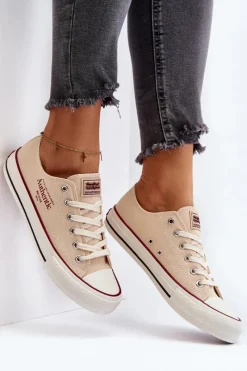 Clearance Damskie Trampki Big Star NN274236 Beżowe Damskie Trampki Damskie Big Star|Trampki Damskie Niskie