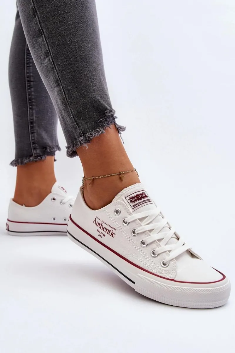 Best Damskie Trampki Big Star NN274235 Białe Damskie Trampki Damskie Big Star|Trampki Damskie Niskie