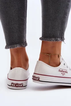 Best Damskie Trampki Big Star NN274235 Białe Damskie Trampki Damskie Big Star|Trampki Damskie Niskie