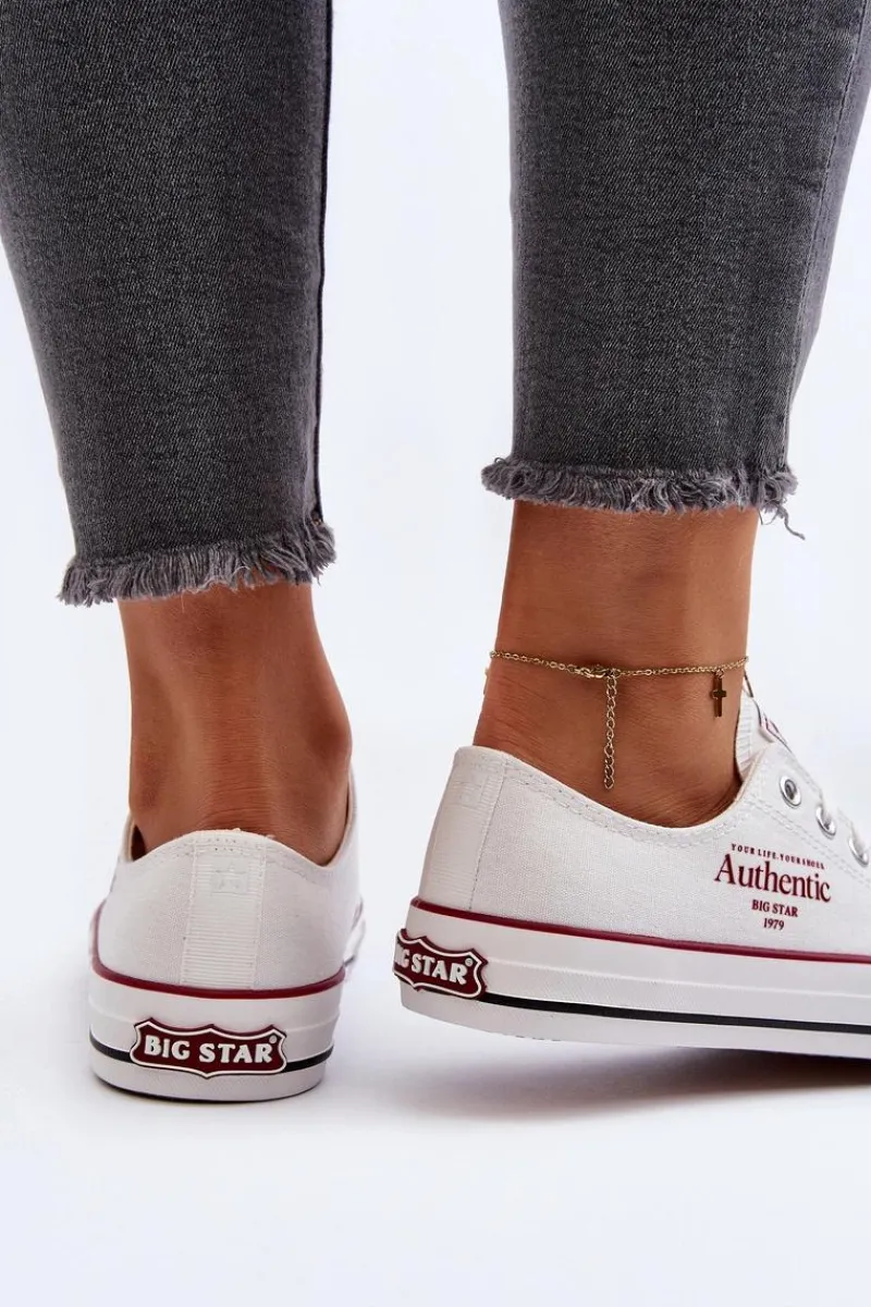 Best Damskie Trampki Big Star NN274235 Białe Damskie Trampki Damskie Big Star|Trampki Damskie Niskie
