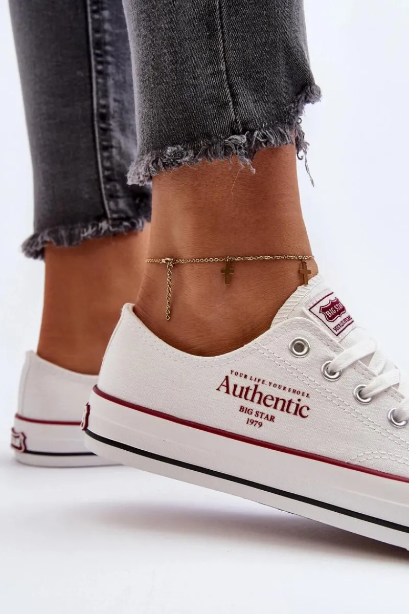 Best Damskie Trampki Big Star NN274235 Białe Damskie Trampki Damskie Big Star|Trampki Damskie Niskie