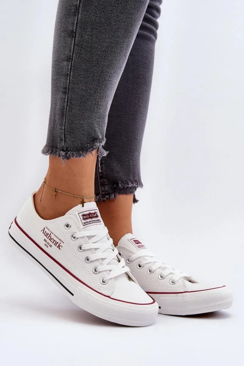 Best Damskie Trampki Big Star NN274235 Białe Damskie Trampki Damskie Big Star|Trampki Damskie Niskie
