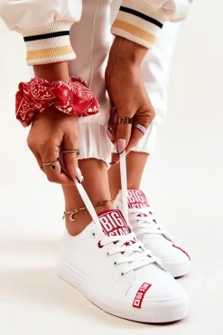 Trampki Damskie Big Star|Trampki Damskie Niskie>Big Star Shoes Damskie Trampki Big Star JJ274165 Białe