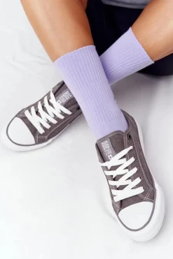 New Big Star Shoes Damskie Trampki BIG STAR HH274116 Szare