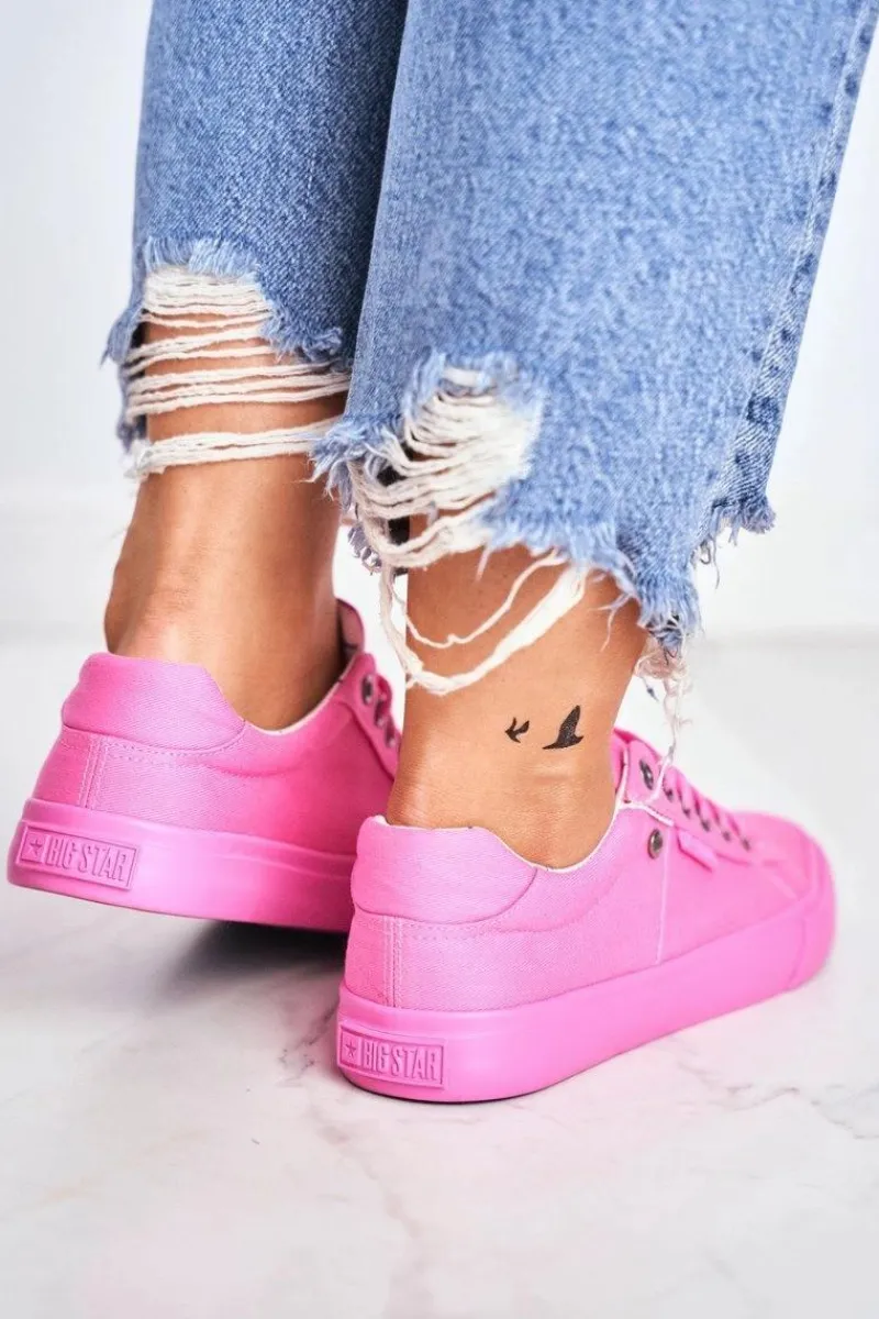 Clearance Damskie Trampki Big Star Różowe AA274509 Damskie Trampki Damskie Big Star|Trampki Damskie Niskie