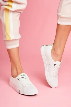 Discount Big Star Shoes Damskie Trampki Big Star FF274088 Biało-Zielone