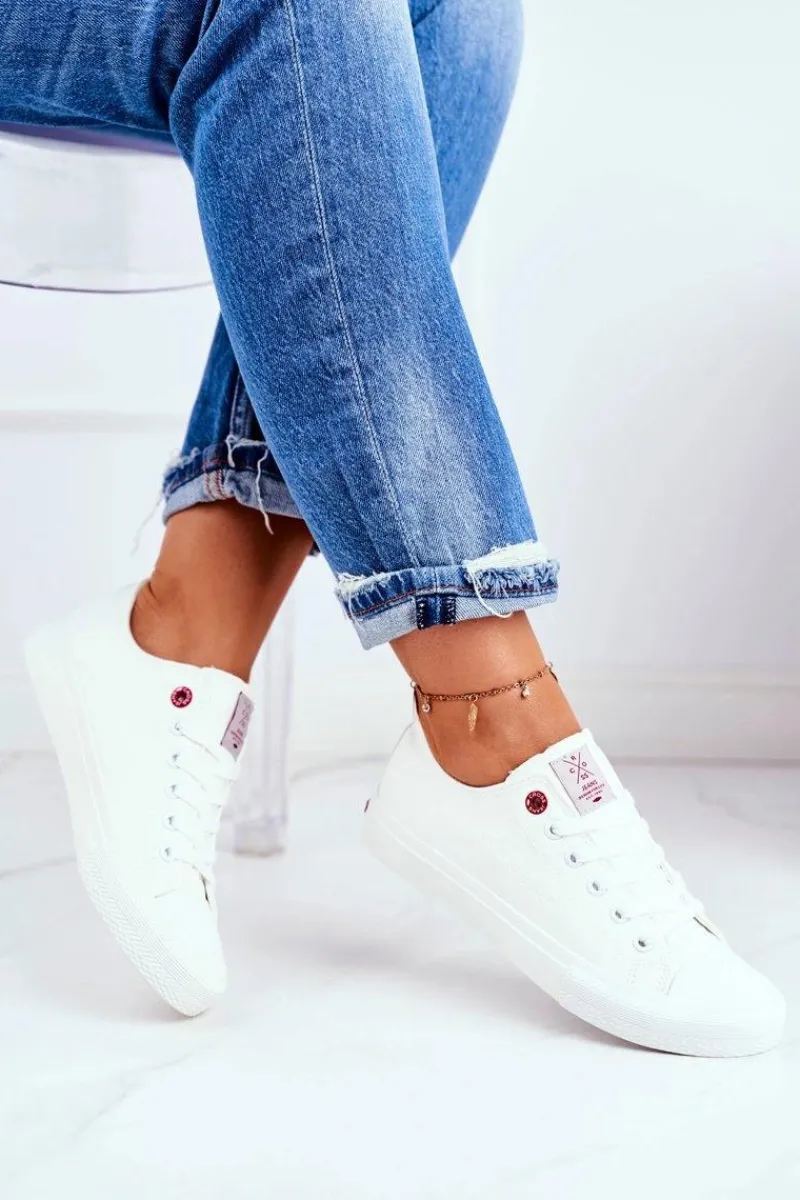 Clearance Cross Jeans Damskie Trampki Białe DD2R4030C