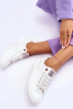 Hot Cross Jeans Damskie Trampki LL2R4067 Białe