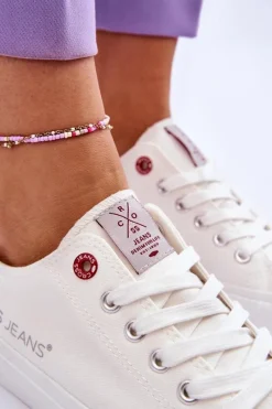 Hot Cross Jeans Damskie Trampki LL2R4067 Białe