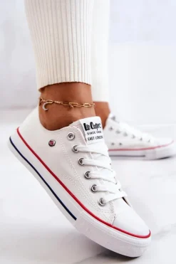 Best Lee Cooper Damskie Trampki LCW-22-31-0875L Białe