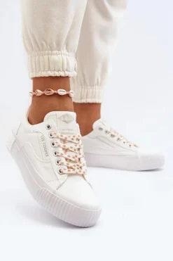 New Lee Cooper Damskie Trampki LCW-24-31-2170 Białe Biały