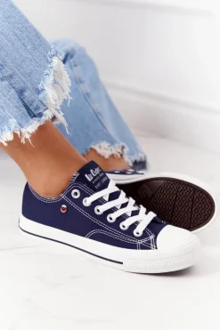 Hot Lee Cooper Damskie Trampki LCW-21-31-0095L Granatowe