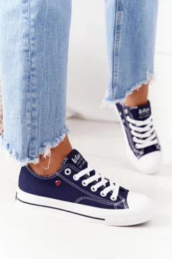 Hot Lee Cooper Damskie Trampki LCW-21-31-0095L Granatowe