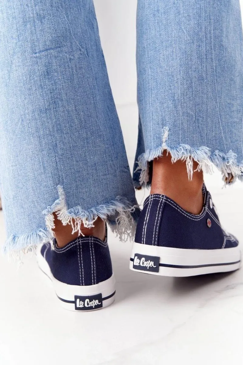 Hot Lee Cooper Damskie Trampki LCW-21-31-0095L Granatowe