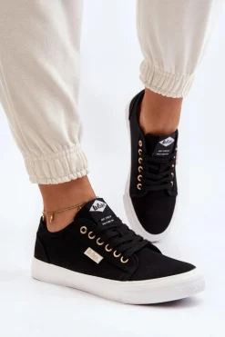 Damskie Trampki LCW-24-31-2202 Czarne Damskie Trampki Damskie Niskie