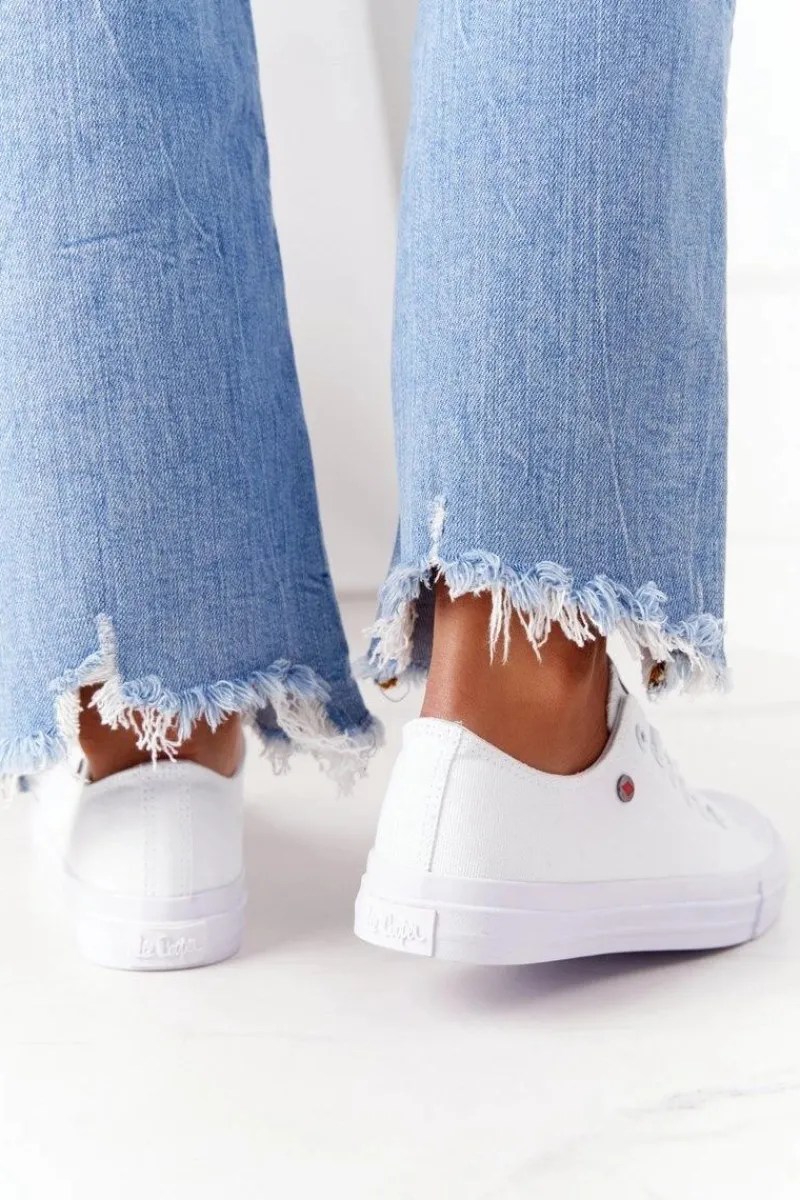 Trampki Damskie Niskie>Lee Cooper Damskie Trampki LCW-21-31-0082L Białe