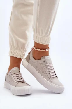 Trampki Damskie Niskie>Lee Cooper Damskie Trampki LCW-24-31-2171 Szare