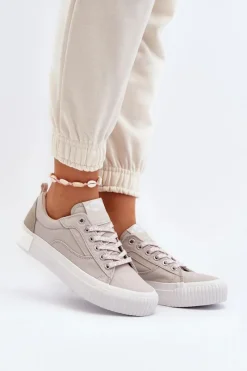 Trampki Damskie Niskie>Lee Cooper Damskie Trampki LCW-24-31-2171 Szare