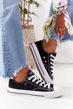 Discount Damskie Trampki LCW-21-31-0097L Czarne Damskie Trampki Damskie Niskie